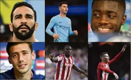  ?? (Photos AFP) ?? Adil Rami, Aymeric Laporte, Dayot Upamecano, Clément Lenglet, Kurt Zouma ou Lucas Hernandez, qui remplacera Koscielny ?