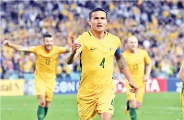  ?? — AFP photo ?? Tim Cahill scored at four World Cups.