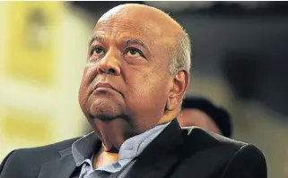  ?? /Thulani Mbele ?? Lost out: The campaign leading to Pravin Gordhan’s ousting as finance minister was based largely on findings by KPMG on an alleged rogue unit at SARS.