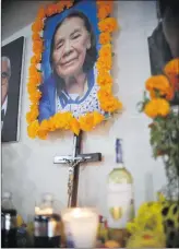  ?? Photo: Nampa/AFP ?? Remembered… View of the altar that relatives of Maria Julieta Jarquin Popoca, who died from Covid-19, prepared in her honour for the Day of the Dead in Mexico City.