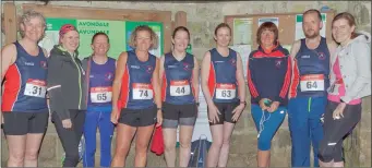  ??  ?? Members of Le Cheile Athletic Club at the EOI Marathon Series event at Avondale recently.