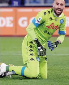  ?? BARTOLETTI ?? David Ospina, 32 anni, domenica assente contro l’Inter