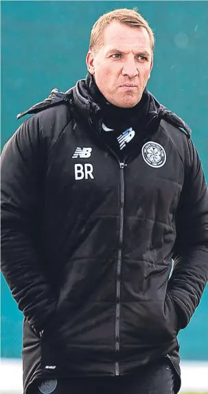  ??  ?? Celtic manager Brendan Rodgers is is no rush to strengthen his squad.