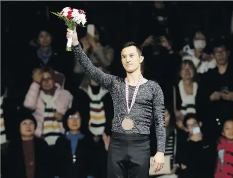  ?? MARK BLINCH/THE CANADIAN PRESS ?? Patrick Chan said he will rely on his “old tricks” this year in the run-up to the 2018 Olympics in PyeongChan­g.