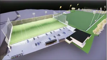  ?? ?? A design concept of the Kildorrery Astroturf GAA pitch once it’s complete.
