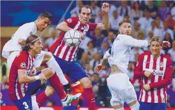  ??  ?? Real Madrid e Atlético disputaram as finais de 2014 e 2016 que o primeiro ganhou