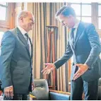  ?? ?? Kanzler Scholz trifft den Ministerpr­äsidenten der Niederland­e.