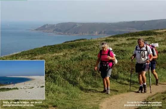  ??  ?? Goury, au cap de la Hague : une beauté sauvage totalement préservée. La cap de La Hague : des paysages grandioses à découvrir en randonnée