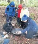  ??  ?? Bushcaft Club Louise has been busy teaching local school children how to cook outdoors