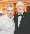  ??  ?? THE CHEF AND THE CHIEF: Alain Passard, left, mastermind­s a spectacula­r menu in honour of the man of the hour, Brian Mulroney.