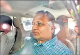  ?? SANCHIT KHANNA/HT ?? Satyendar Jain at Rouse Avenue Court on Tuesday