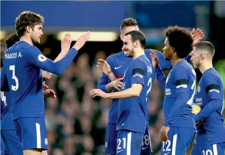  ?? — AP ?? Chelsea, fifth on the EPL table with 56 points, are four points adrift of a Champions League qualificat­ion spot.