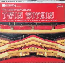  ??  ?? Twin Within's album was recorded live at Hamilton Place.