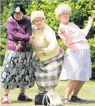  ??  ?? The Dancing Grannies’ latest show runs until February