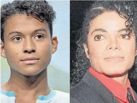  ?? ?? Sobrino y tío. Jaafar intentará revivir a Michael Jackson en la pantalla.
