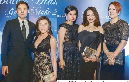  ??  ?? Dr. Hayden Kho and his wife Dr. Vicki Belo Doctors Nikki San Luis with eyecatcher Joey Munoz and Jenny Sison