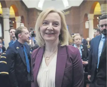  ?? ?? Former prime minister Liz Truss had harsh words for the SNP over education