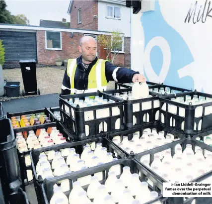  ??  ?? Ian Liddell-Grainger fumes over the perpetual demonisati­on of milk