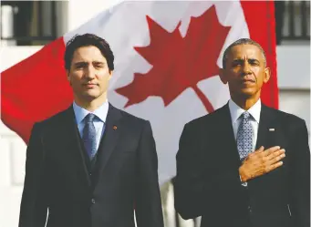  ?? KEVIN LAMARQUE/REUTERS FILE ?? Former U.S. president Barack Obama’s endorsemen­t of Liberal Leader Justin Trudeau was public and open. He has previously endorsed left-leaning politician­s in other countries, Ray Dawes writes.