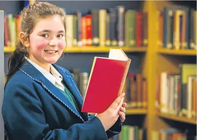  ?? Picture: Steve MacDougall. ?? Rebecca Macdonald, Kilgraston, who competed in the Burns Poems, aged 9 or 10 class.