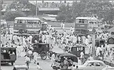  ?? GETTY IMAGES ?? Along with the trams, red double deckers became a muchloved symbol of Kolkata after the British introduced them.