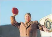  ?? AFP/FILE ?? Former US president Ronald Reagan throws a ball toward the press on January 11, 1988 as he boards Air Force One.