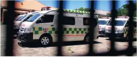  ??  ?? New ambulances which were handed over on Monday are yet to be distribute­d throughout the Province.
Picture: Soraya Crowie