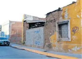  ?? ?? Se logró construir un muro, lo que redujo el riesgo de colapso