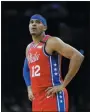  ?? MATT SLOCUM - ASSOCIATED PRESS ?? Though he’s put together another really good season, Tobias Harris will not play in this year’s NBA All-Star game.