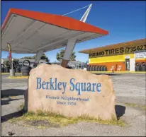  ??  ?? The Berkley Square neighborho­od in Las Vegas’ Historic Westside was designed by architect Paul R. Williams. The housing developmen­t opened in 1955, when laws restricted where African Americans could own homes.
