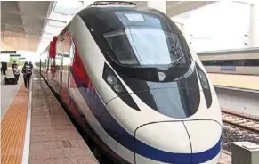  ?? — AFP ?? Efficient transporta­tion: The Chinese-built railway brings hopes of an economic boost to the landlocked nation.