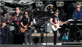  ?? STAFF FILE PHOTO ?? The Doobie Brothers, including founding members Patrick Simmons, left, and Tom Johnston, third from left, perform at AT&T Park in San Francisco on Sept. 20, 2018.