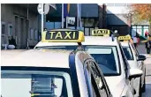  ?? FOTO: MOLL (ARCHIV) ?? Die Taxi-Branche leidet erheblich unter der Corona-Pandemie.