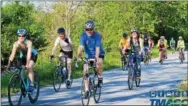  ?? SUBMITTED PHOTO ?? Tthe Transporta­tion Management Associatio­n of Chester County will host more than 150 local commuters on the Chester Valley Trail to celebrate National Bike to Work Day on May 18.