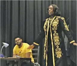  ?? BY SHANNON GRIMSLEY ?? Black History Month at RCHS kicked off with a performanc­e by the Virginia Opera Company honoring classical singer Marian Anderson.