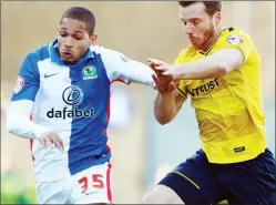  ??  ?? UP FOR THE CUP: Blackburn Rovers striker Simeon Jackson