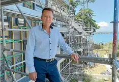 ??  ?? Mark Gumbrell’s dream home build came to an abrupt halt when Sika Homes called in the liquidator­s in June last year.