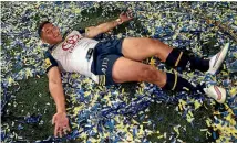 ?? PHOTO: GETTY IMAGES ?? Jason Taumalolo celebrates the Cowboys’ memorable win over the Broncos in the 2015 grand final in Sydney.