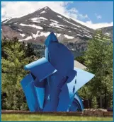  ??  ?? Albert Paley’s Syncline on view in Breckenrid­ge, Colorado. Photo by Liam Doran.