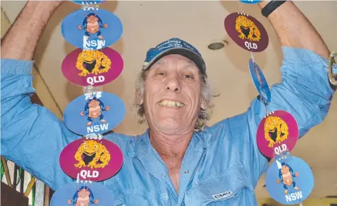  ?? Picture: ELISABETH CHAMPION ?? TEAM BILLY: Garradunga Hotel owner and avid Blues supporter Ian "Cambo" Campbell will be hosting big crowds at the Garradunga Hotel tonight for the final State of Origin showdown.