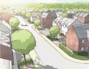  ??  ?? Plans have been submitted for 150 homes on farmland off Dickens Lane, Poynton
