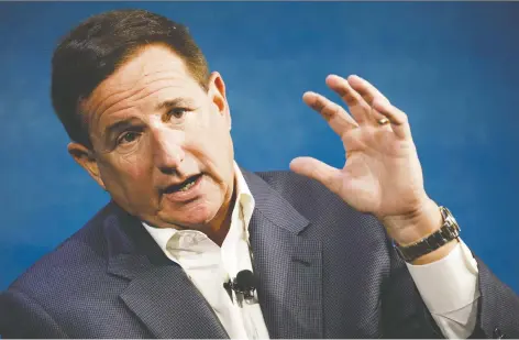  ?? PATRICK T. FALLON/BLOOMBERG FILES ?? Mark Hurd, the co-chief executive officer of Oracle Corp. who died Friday, was among those in the company who recognized the future was in cloud computing, encouragin­g customers to rent software that allowed them to run data on Oracle servers.