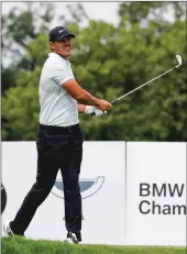  ?? Chicago Tribune/tns ?? Brooks Koepka hits from the 2nd tee during the second round of the BMW Championsh­ip at Medinah Country Club in Medinah, Ill., on Aug. 16.