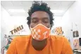  ?? AP Photo/Teresa Walker via Zoom ?? ■ This image taken from video Friday shows Tennessee sophomore basketball player Josiah-Jordan James. The Big Ten decision to wipe more than three dozen nonconfere­nce football games off the schedule this year has sent a ripple of fear through athletic department­s across much of the country.