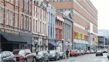  ?? TELEGRAM FILE PHOTO ?? While most downtown businesses would like to see some kind of pedestrian-only zone this summer, there’s no clear preferred option for how to go about doing that.