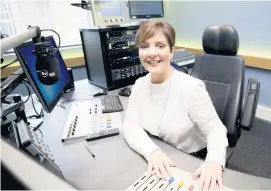  ??  ?? Radio times: Nicola in the BBC studio and (right) with husband Peter