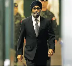  ?? IAN KUCERAK / POSTMEDIA NEWS ?? Defence Minister Harjit Sajjan has been accused of “downplayin­g” his role in the handling of detainees.