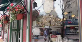  ??  ?? Quebec City’s J.A. Moisan is the oldest grocery store in North America, featuring exotic spices and locally made confits, pâtés, and syrups. Gail Johnson photo.
