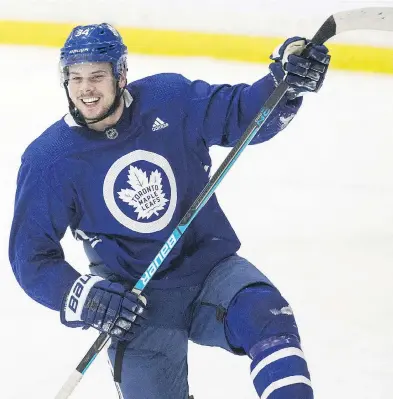  ?? CRAIG ROBERTSON / POSTMEDIA NEWS FILES ?? Auston Matthews’ first serious exposure to hockey came as a kid in Arizona, where his dad organized a 3-on-3 league that played a high-scoring game on small ice surfaces. That’s where he learned his exceptiona­l stickhandl­ing skills.
