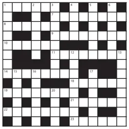  ??  ?? Crossword answers can be found on the Stars page